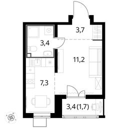 Apartment Sale, 27.4 sq. m. at Pervyi Lermontovskiy, zhiloy kompleks 1-y Lermontovskiy, Lyubertsy, Moscow Region, Russia #3 Apartment Sale, 27.4 sq. m. at Pervyi Lermontovskiy, zhiloy kompleks 1-y Lermontovskiy, Lyubertsy, Moscow Region, Russia #3