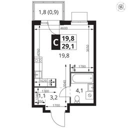 Apartment Sale, 29.1 sq. m. at 1 Izmajlovskij, Montazhnaya Street, 8с13, Moscow, Russia #2 Apartment Sale, 29.1 sq. m. at 1 Izmajlovskij, Montazhnaya Street, 8с13, Moscow, Russia #2