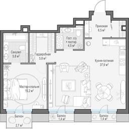 1-BD Apartment Sale, 76.1 sq. m. at Tishinskiy bulvar, Gruzinsky Val Street, 10, Moscow, Russia #3 1-BD Apartment Sale, 76.1 sq. m. at Tishinskiy bulvar, Gruzinsky Val Street, 10, Moscow, Russia #3