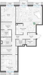 2-BD Apartment Sale, 139.3平方米 at Tishinskiy bulvar, Gruzinsky Val Street, 10, Moscow, Russia #3 2-BD Apartment Sale, 139.3平方米 at Tishinskiy bulvar, Gruzinsky Val Street, 10, Moscow, Russia #3