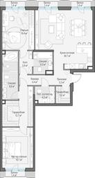 2-BD Apartment Sale, 139.3平方米 at Tishinskiy bulvar, Gruzinsky Val Street, 10, Moscow, Russia #2 2-BD Apartment Sale, 139.3平方米 at Tishinskiy bulvar, Gruzinsky Val Street, 10, Moscow, Russia #2