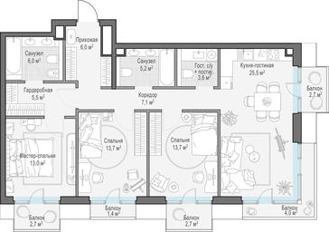 2-BD Apartment Sale, 103.3 sq. m. at Tishinskiy bulvar, Gruzinsky Val Street, 10, Moscow, Russia #2