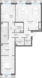 2-BD Apartment Sale, 138.5 sq. m. at Tishinskiy bulvar, Gruzinsky Val Street, 10, Moscow, Russia #2