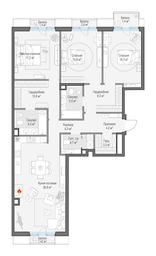 2-BD Apartment Sale, 138.3 sq. m. at Tishinskiy bulvar, Gruzinsky Val Street, 10, Moscow, Russia #2