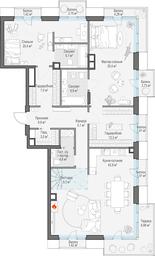 2-BD Apartment Sale, 147.2平方米 at Tishinskiy bulvar, Gruzinsky Val Street, 10, Moscow, Russia #3 2-BD Apartment Sale, 147.2平方米 at Tishinskiy bulvar, Gruzinsky Val Street, 10, Moscow, Russia #3