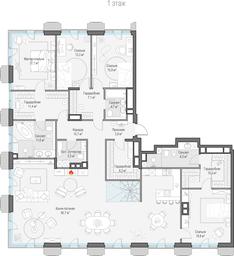 2-BD Apartment Sale, 128.8平方米 at Tishinskiy bulvar, Gruzinsky Val Street, 10, Moscow, Russia #3 2-BD Apartment Sale, 128.8平方米 at Tishinskiy bulvar, Gruzinsky Val Street, 10, Moscow, Russia #3