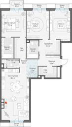 2-BD Apartment Sale, 138.1 sq. m. at Tishinskiy bulvar, Gruzinsky Val Street, 10, Moscow, Russia #3