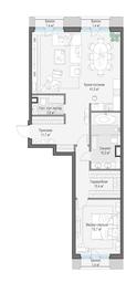 1-BD Apartment Sale, 92.3 sq. m. at Tishinskiy bulvar, Gruzinsky Val Street, 10, Moscow, Russia #4