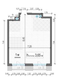 1-BD Apartment Sale, 56.2平方米 at Tishinskiy bulvar, Gruzinsky Val Street, 10, Moscow, Russia #4
