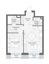 1-BD Apartment Sale, 54.6 sq. m. at Tishinskiy bulvar, Gruzinsky Val Street, 10, Moscow, Russia #4