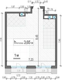 1-BD Apartment Sale, 54平方米 at Tishinskiy bulvar, Gruzinsky Val Street, 10, Moscow, Russia #3