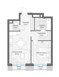 1-BD Apartment Sale, 55.6 sq. m. at Tishinskiy bulvar, Gruzinsky Val Street, 10, Moscow, Russia #3