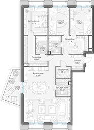 3-BD Apartment Sale, 151.4 sq. m. at Tishinskiy bulvar, Gruzinsky Val Street, 10, Moscow, Russia #2 3-BD Apartment Sale, 151.4 sq. m. at Tishinskiy bulvar, Gruzinsky Val Street, 10, Moscow, Russia #2