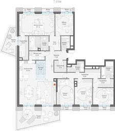 4-BD Apartment Sale, 241.8 sq. m. at Tishinskiy bulvar, Gruzinsky Val Street, 10, Moscow, Russia #3 4-BD Apartment Sale, 241.8 sq. m. at Tishinskiy bulvar, Gruzinsky Val Street, 10, Moscow, Russia #3