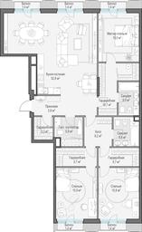 3-BD Apartment Sale, 154.4 sq. m. at Tishinskiy bulvar, Gruzinsky Val Street, 10, Moscow, Russia #2
