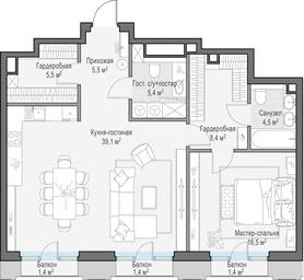 1-BD Apartment Sale, 85.9 sq. m. at Tishinskiy bulvar, Gruzinsky Val Street, 10, Moscow, Russia #2 1-BD Apartment Sale, 85.9 sq. m. at Tishinskiy bulvar, Gruzinsky Val Street, 10, Moscow, Russia #2