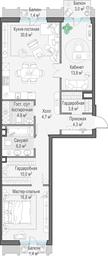 1-BD Apartment Sale, 97 sq. m. at Tishinskiy bulvar, Gruzinsky Val Street, 10, Moscow, Russia #2