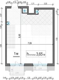 1-BD Apartment Sale, 57.4 sq. m. at Tishinskiy bulvar, Gruzinsky Val Street, 10, Moscow, Russia #4