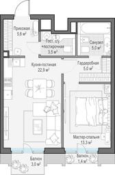 1-BD Apartment Sale, 57.4 sq. m. at Tishinskiy bulvar, Gruzinsky Val Street, 10, Moscow, Russia #2 1-BD Apartment Sale, 57.4 sq. m. at Tishinskiy bulvar, Gruzinsky Val Street, 10, Moscow, Russia #2