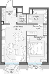 1-BD Apartment Sale, 57.4 sq. m. at Tishinskiy bulvar, Gruzinsky Val Street, 10, Moscow, Russia #3 1-BD Apartment Sale, 57.4 sq. m. at Tishinskiy bulvar, Gruzinsky Val Street, 10, Moscow, Russia #3