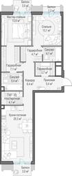 1-BD Apartment Sale, 96.7平方米 at Tishinskiy bulvar, Gruzinsky Val Street, 10, Moscow, Russia #3