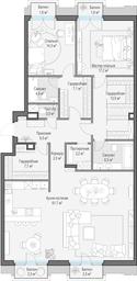 2-BD Apartment Sale, 151.9 sq. m. at Tishinskiy bulvar, Gruzinsky Val Street, 10, Moscow, Russia #3 2-BD Apartment Sale, 151.9 sq. m. at Tishinskiy bulvar, Gruzinsky Val Street, 10, Moscow, Russia #3