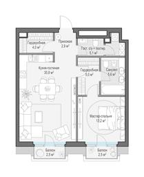1-BD Apartment Sale, 69.2 sq. m. at Tishinskiy bulvar, Gruzinsky Val Street, 10, Moscow, Russia #4
