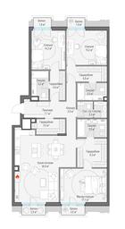 2-BD Apartment Sale, 151.1 sq. m. at Tishinskiy bulvar, Gruzinsky Val Street, 10, Moscow, Russia #3 2-BD Apartment Sale, 151.1 sq. m. at Tishinskiy bulvar, Gruzinsky Val Street, 10, Moscow, Russia #3