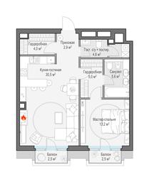 1-BD Apartment Sale, 68.5 sq. m. at Tishinskiy bulvar, Gruzinsky Val Street, 10, Moscow, Russia #2 1-BD Apartment Sale, 68.5 sq. m. at Tishinskiy bulvar, Gruzinsky Val Street, 10, Moscow, Russia #2