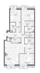2-BD Apartment Sale, 150.8 sq. m. at Tishinskiy bulvar, Gruzinsky Val Street, 10, Moscow, Russia #3 2-BD Apartment Sale, 150.8 sq. m. at Tishinskiy bulvar, Gruzinsky Val Street, 10, Moscow, Russia #3