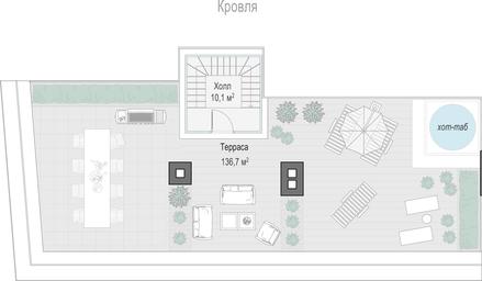 2-BD Apartment Sale, 151.8 sq. m. at Tishinskiy bulvar, Gruzinsky Val Street, 10, Moscow, Russia #2