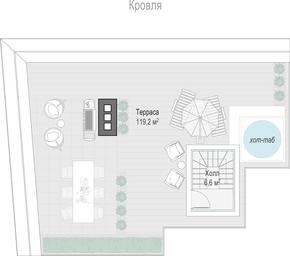 2-BD Apartment Sale, 130.6 sq. m. at Tishinskiy bulvar, Gruzinsky Val Street, 10, Moscow, Russia #4