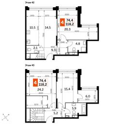4-BD Apartment Sale, 118.2 sq. m. at Sydney City, Shenogina Street, 2, Moscow, Russia #2 4-BD Apartment Sale, 118.2 sq. m. at Sydney City, Shenogina Street, 2, Moscow, Russia #2