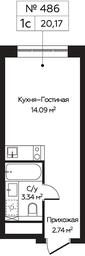 Apartment Sale, 20.17 sq. m. at Perets, Pyatnitskoye Highway, 58, Moscow, Russia #4
