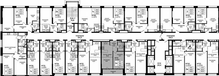 2-BD Apartment Sale, 45.6 sq. m. at Myata, 1st Magistralnaya Street, 25, Moscow, Russia #2