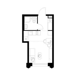 Apartment Sale, 21.1 sq. m. at Businovskiy Park, Izhorskaya Street, 6с5, Moscow, Russia #2