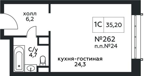 Apartment Sale, 35.2 sq. m. at Stremyannyj 2, Stremyanniy Lane, 2, Moscow, Russia #2 Apartment Sale, 35.2 sq. m. at Stremyannyj 2, Stremyanniy Lane, 2, Moscow, Russia #2