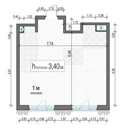 1-BD Apartment Sale, 52 sq. m. at Tishinskiy bulvar, Gruzinsky Val Street, 10, Moscow, Russia #4