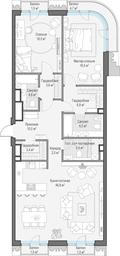 2-BD Apartment Sale, 126.9 sq. m. at Tishinskiy bulvar, Gruzinsky Val Street, 10, Moscow, Russia #3 2-BD Apartment Sale, 126.9 sq. m. at Tishinskiy bulvar, Gruzinsky Val Street, 10, Moscow, Russia #3