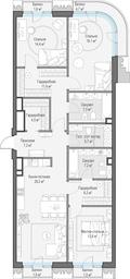 2-BD Apartment Sale, 126.9 sq. m. at Tishinskiy bulvar, Gruzinsky Val Street, 10, Moscow, Russia #2 2-BD Apartment Sale, 126.9 sq. m. at Tishinskiy bulvar, Gruzinsky Val Street, 10, Moscow, Russia #2