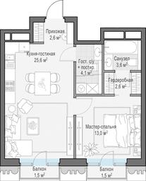 1-BD Apartment Sale, 52平方米 at Tishinskiy bulvar, Gruzinsky Val Street, 10, Moscow, Russia #2 1-BD Apartment Sale, 52平方米 at Tishinskiy bulvar, Gruzinsky Val Street, 10, Moscow, Russia #2