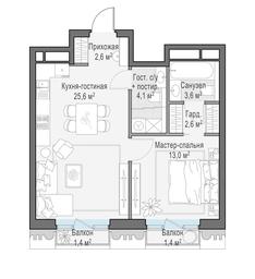 1-BD Apartment Sale, 52平方米 at Tishinskiy bulvar, Gruzinsky Val Street, 10, Moscow, Russia #3 1-BD Apartment Sale, 52平方米 at Tishinskiy bulvar, Gruzinsky Val Street, 10, Moscow, Russia #3