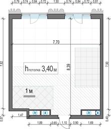 1-BD Apartment Sale, 59.4 sq. m. at Tishinskiy bulvar, Gruzinsky Val Street, 10, Moscow, Russia #2 1-BD Apartment Sale, 59.4 sq. m. at Tishinskiy bulvar, Gruzinsky Val Street, 10, Moscow, Russia #2