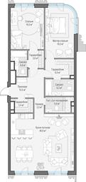 2-BD Apartment Sale, 124.4 sq. m. at Tishinskiy bulvar, Gruzinsky Val Street, 10, Moscow, Russia #2 2-BD Apartment Sale, 124.4 sq. m. at Tishinskiy bulvar, Gruzinsky Val Street, 10, Moscow, Russia #2