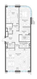 2-BD Apartment Sale, 124.4平方米 at Tishinskiy bulvar, Gruzinsky Val Street, 10, Moscow, Russia #4