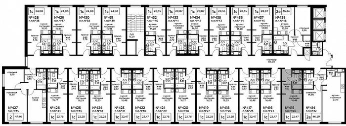 Apartment Sale, 22.57 sq. m. at Perets, Pyatnitskoye Highway, 58, Moscow, Russia #3