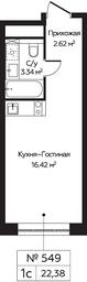 Apartment Sale, 22.38 sq. m. at Perets, Pyatnitskoye Highway, 58, Moscow, Russia #4