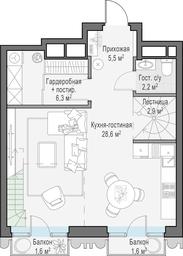 2-BD Apartment Sale, 64.5 sq. m. at Tishinskiy bulvar, Gruzinsky Val Street, 10, Moscow, Russia #4