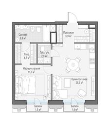 1-BD Apartment Sale, 61.4 sq. m. at Tishinskiy bulvar, Gruzinsky Val Street, 10, Moscow, Russia #4