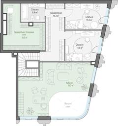 5-BD Apartment Sale, 189.1平方米 at Tishinskiy bulvar, Gruzinsky Val Street, 10, Moscow, Russia #2